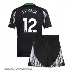 Arsenal Jurrien Timber #12 Vieraspaita Lapsille 2024-25 Lyhythihainen (+ shortsit)